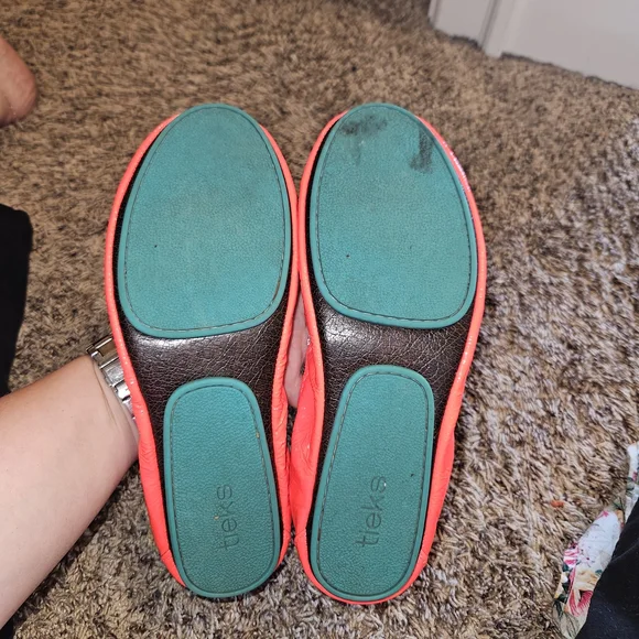 Neon Red Tieks - Picture 7 of 7